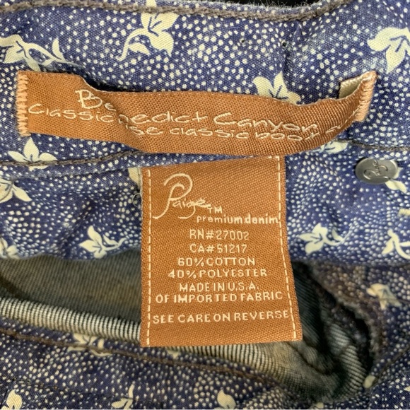 PAIGE Benedict Canyon Jeans Womens 28 Blue Dark Wash Bootcut - Picture 6 of 7